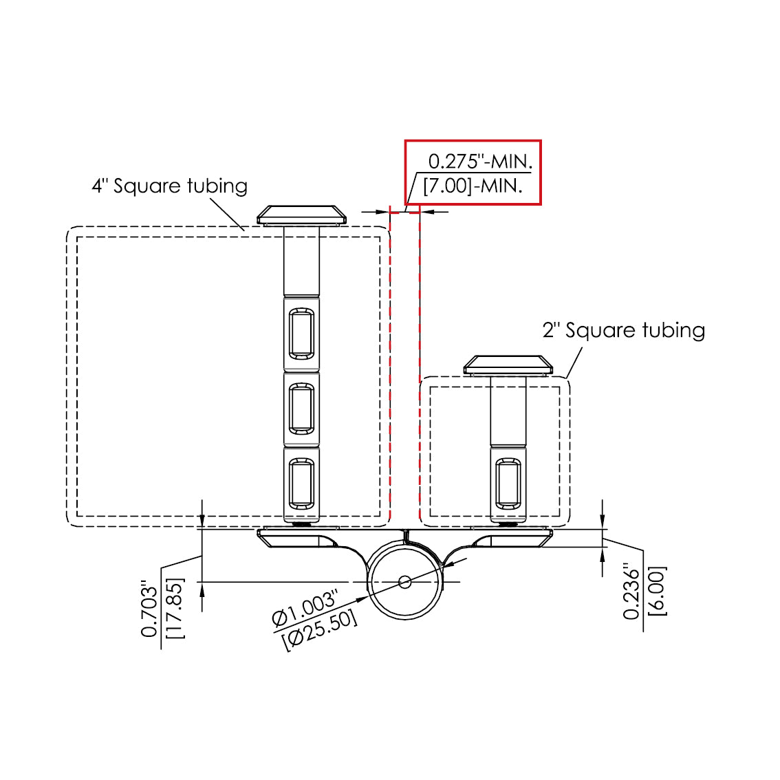 Waterson SS Self Closing Surface Mount Hinge Sets for Gates up to 6ft Tall