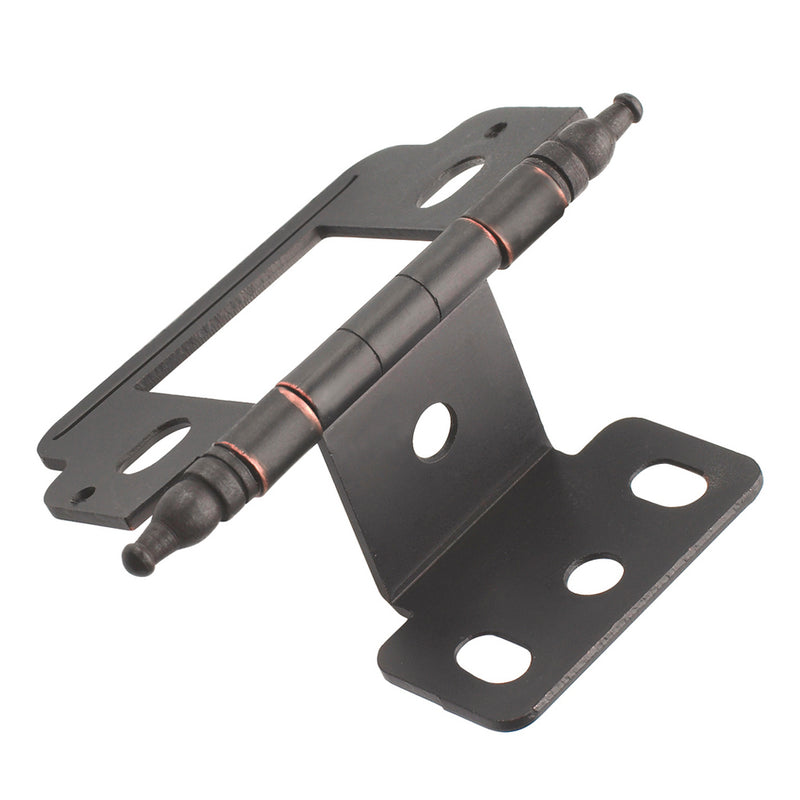 No Mortise Cabinet Hinge, Satin Nickel | HardwareSource